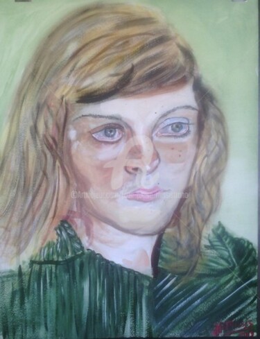 La jeune fille à la robe verte, d'après Lucian Freud