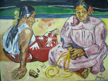 Femmes de Tahiti d'après Gauguin par JPM